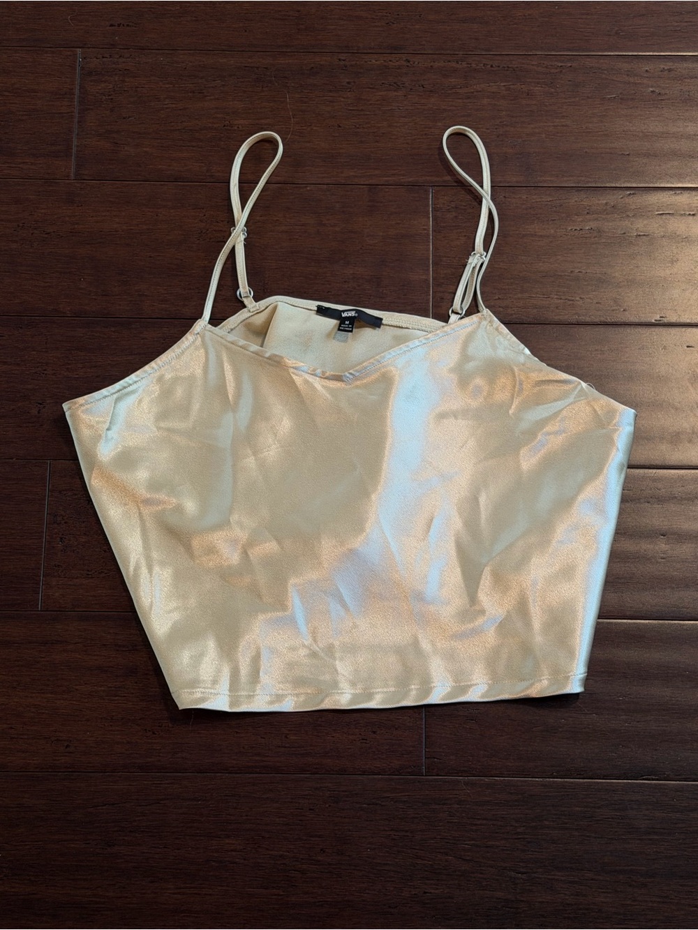 Vans Metallic Champagne Crop Cami Top